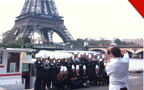 cours cuisine entreprise sur la Seine à Paris